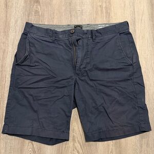 J. Crew Dark Blue Flat Front Men's Shorts